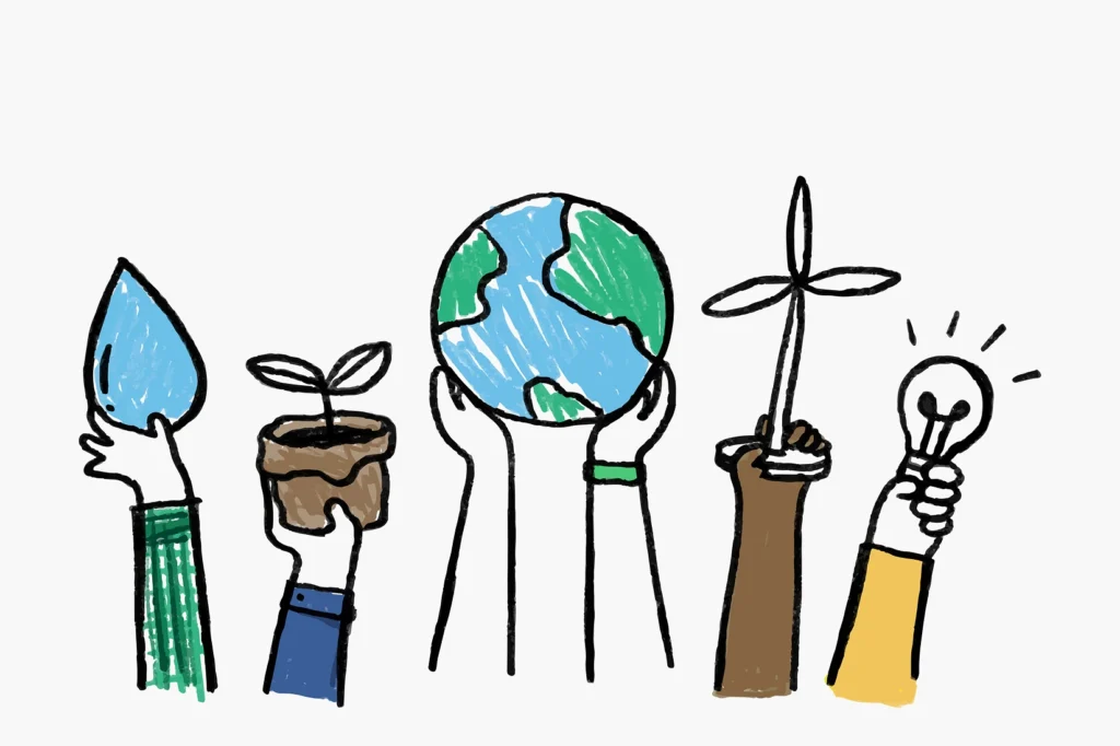 Ilustración sostenibilidad